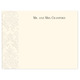 Triple Thick Embossed Damask Flat Note Cards Image 3 of 3